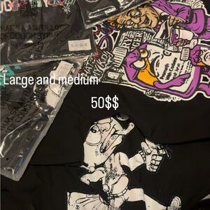 Graphic Black and Purple Men's Short Sleeve Tee